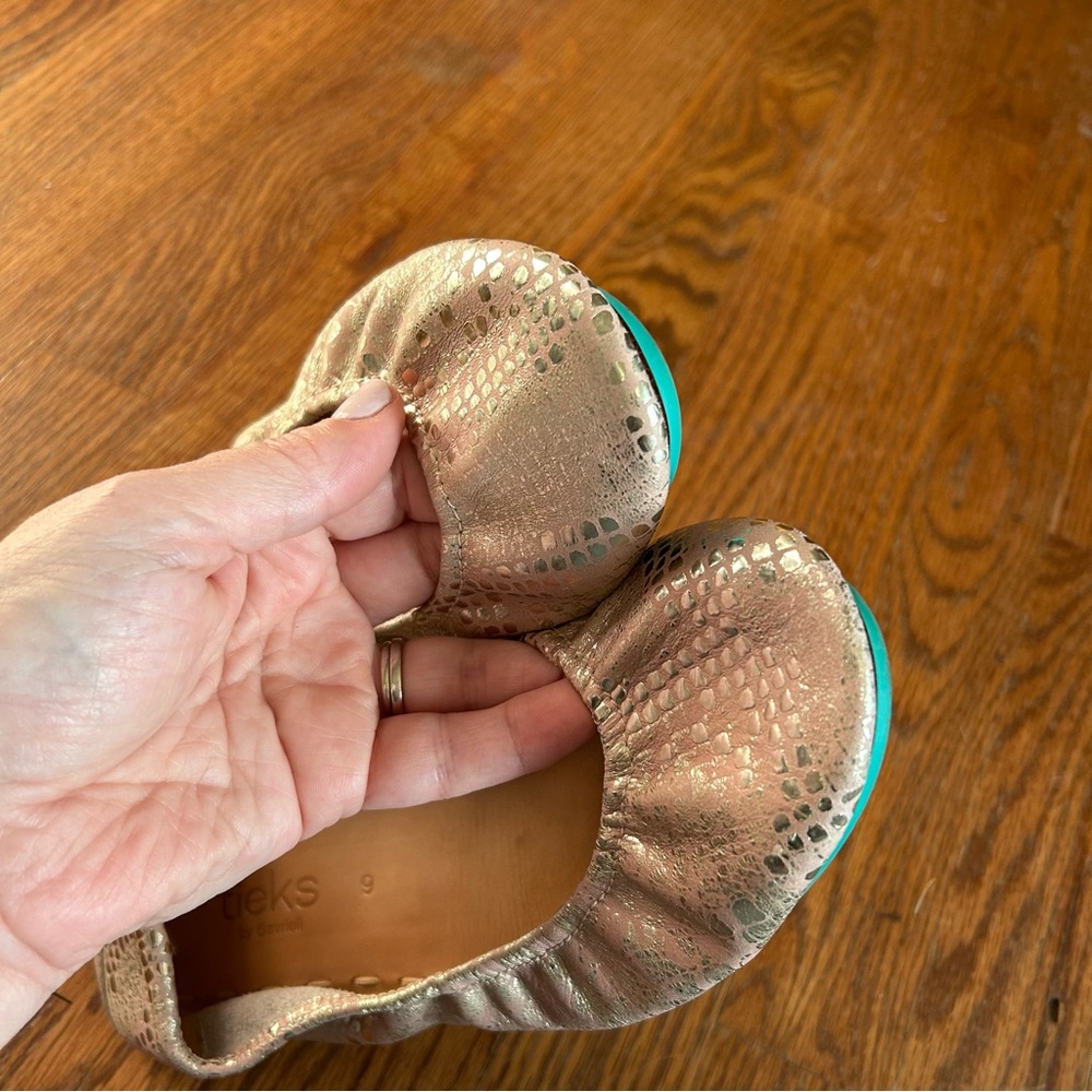 TIEKS | Romantic Blush metallic snakeskin | Sz 9 - Picture 5 of 8